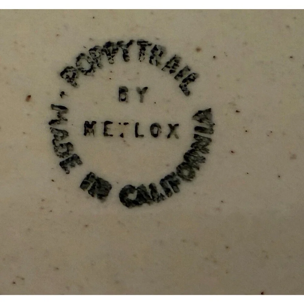 Metlox Plates in Poppytrail Pattern 2 plates